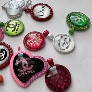 Assorted Designer Logo Pendants / charms.